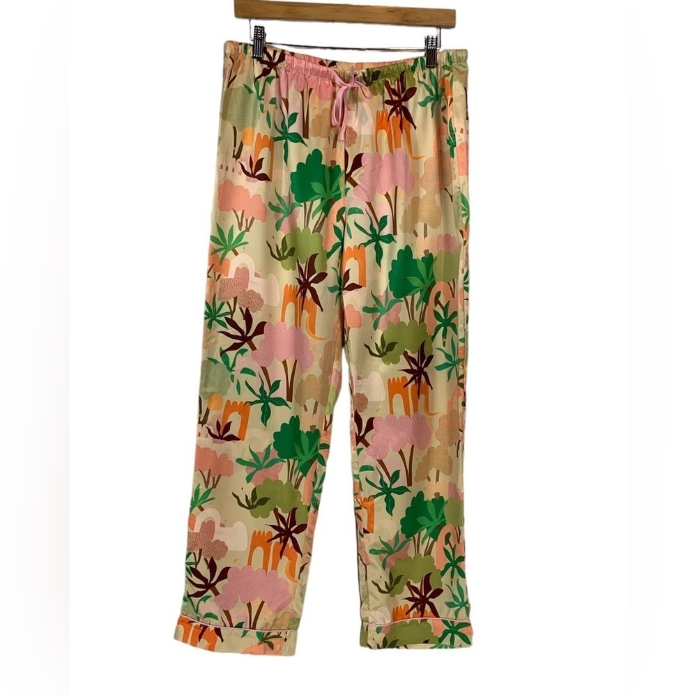 Playful Promises x Alja Horvat 70s Inspired Nature Print Pajama Pants - size 14
